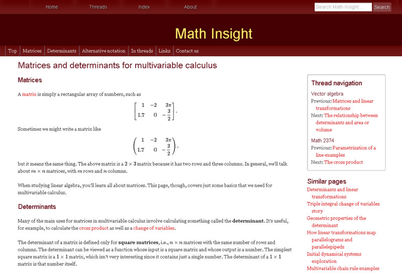 maths insight screenshot