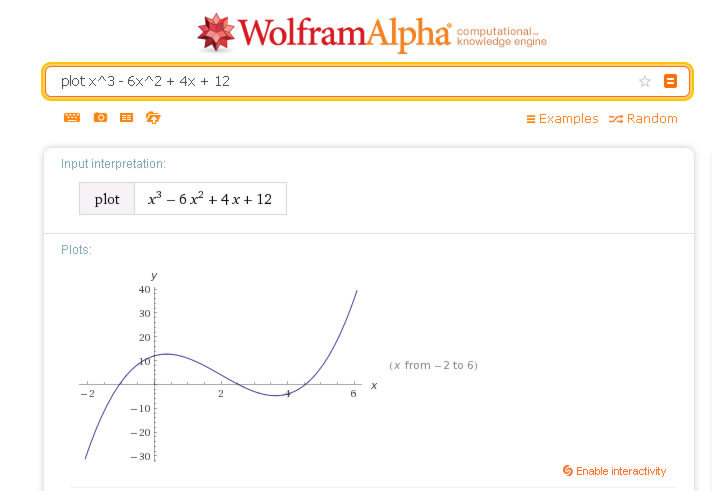 wolfram alpha screenshot